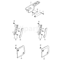 Накладка для кожуха ручкиanthrazit VAG 7L6867553A75R