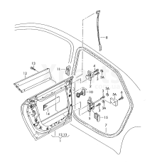 Петля дверей VAG 4E0833411C