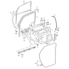 Ущільнювач двері зовні VAG 4E0839912L