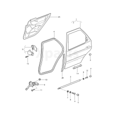 Петля дверей VAG 5W4833402
