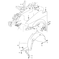 Пластик локера колесной арки VAG 1T0805911M