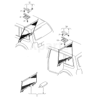 Сітка, знімна чорний satinschwarz VAG 1T0861691QLE