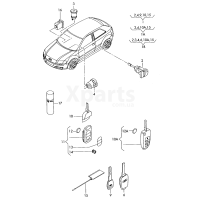 Передавач ключа для ЦЗ із ДК. VAG 8P083723101C