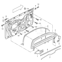 Ущільнювач дверей VAG 8P3837479D