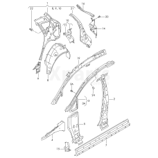 Локер колісної арки VAG 5P0809411E