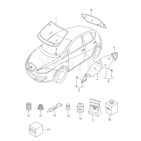 Заднє склобез передує. обробки VAG 1P0845051AANVB