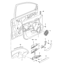 Верхня частина оболонки рукоят.persiaschwarz VAG 5P1867171B1UQ