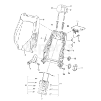 Напрямна для підголівника, з регулюванням persiaschwarz VAG 1K0881920F1UQ