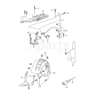 Пластик локера колесной арки VAG 1Z0809958B