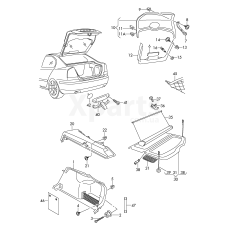 Оббивка багажного відсіку VAG 1Z5867428Q1BS