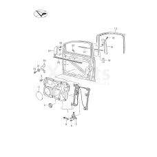 Ручка склопідйомника чорний satinschwarz VAG 2K08375819B9