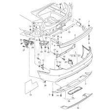 Кронштейн бампера VAG 4F0807313D