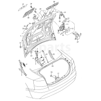 Накладка для замка кришки VAG 4F5827597B