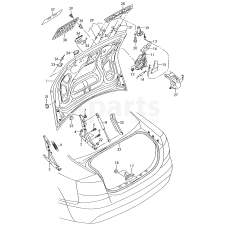Накладка для замка кришки VAG 4F5827597B