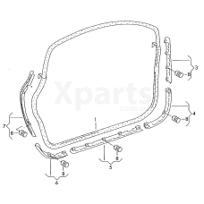 Накладка, крепежная VAG 4F0831345A