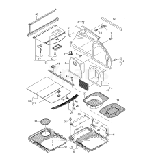 Кришка ніші запасного колеса VAG 4F9863547A