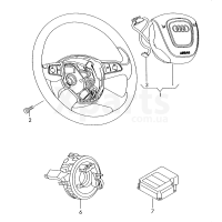 Модуль подушку. безпек. для керма VAG 4E0880201BJ4D9