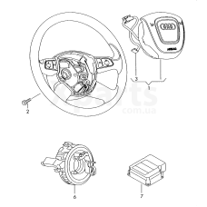 Модуль подушку. безпек. для керма VAG 4E0880201BH6PS