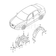 Пластик локера колісної арки VAG 8E0810171C