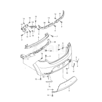 Облицювання бамперагрунтоване VAG 1P0807421CGRU