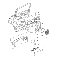 Кожух ручкиpersiaschwarz VAG 1P08673931UQ