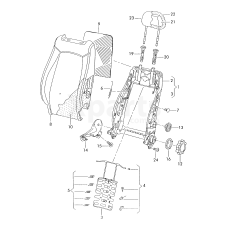 Напрямна для підголівника, з регулюванням persiaschwarz VAG 1K0881920H1UQ