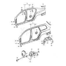 Локер колісний аркичерний satinschwarz VAG 3C0810971B9B9