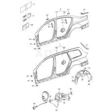 Кришка лючка затока. горловини ґрунтована VAG 3C5809857EGRU