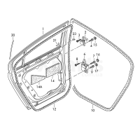 Ущільнювач дверей всередині VAG 3C5867913C5AP