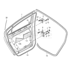 Ущільнювач дверей всередині VAG 3C5867913C5AP