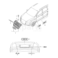 Надписьхром VAG 4F0853743C2ZZ
