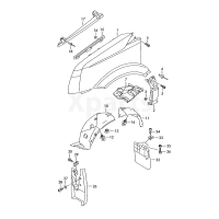 Шумоізоляція арки колеса VAG 2E0863814B