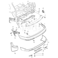 Крышка для буксировочной петлисеребристый licht металлик VAG 4L0807449AQ94