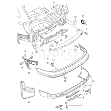 Крышка для буксировочной петлисеребристый licht металлик VAG 4L0807449AQ94