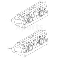 Панель управления и индикацииБУ климатической установкис электронным управлениемsoul (чёрный)/alu VAG 4L0919158CWET