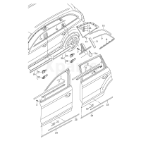 Декоративна накладка алюмінієво-матовий VAG 4L0853908G1L1