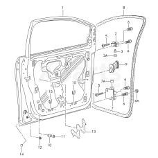 Петля дверей VAG 1P0831411A