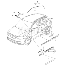 пружинний затискач VAG 2H0837720