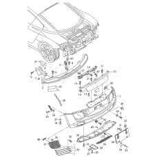 Спойлерчорний satins Сhwarz VAG 420807521A3FZ