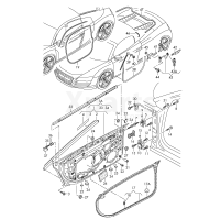 Уплотнитель двери внутри VAG 420831707H