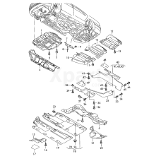 Теплозахисний екран бампера VAG 3C9825715A