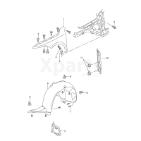 Пластик локера колісної арки VAG 3T0809958B