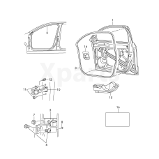 Двері VAG 3T0831051A