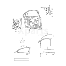 Склопідйомник без ел. VAG 3T0837461A
