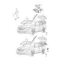 Скло дверей VAG 3T0845202B