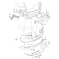 Облицювання бамперагрунтоване VAG 5N0807421GRU