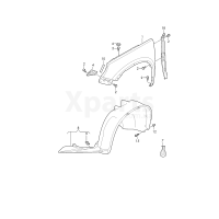 Пластик локера колісної арки VAG 5N0805912D