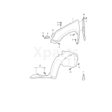 Пластик локера колісної арки VAG 5N0805912D