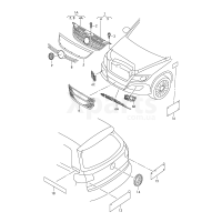 Решітка радіатора чорний satinschwarz VAG 5N08536659B9