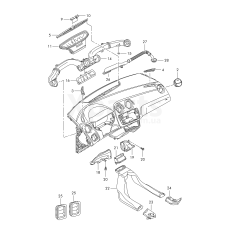 Корпус дефлектора сірий VAG 6J0819110MU8